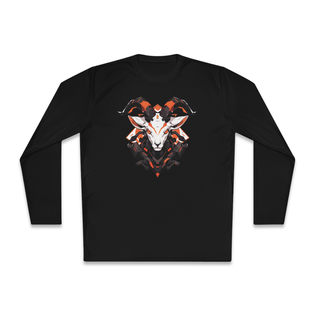100%纯棉长袖T恤 | Mascot-Goat-008 