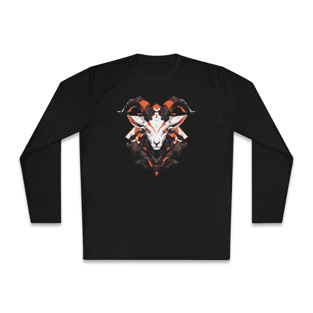 100%纯棉长袖T恤 | Mascot-Goat-008 