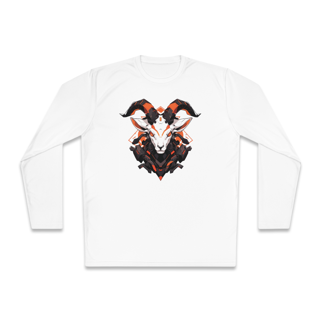 100%纯棉长袖T恤 | Mascot-Goat-008 