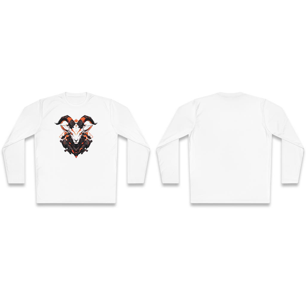100%纯棉长袖T恤 | Mascot-Goat-008 