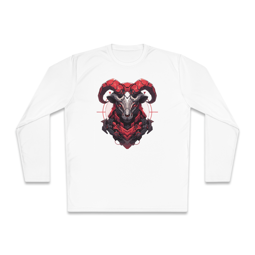 100% Cotton Long Sleeve Tee | Mascot-Goat-009