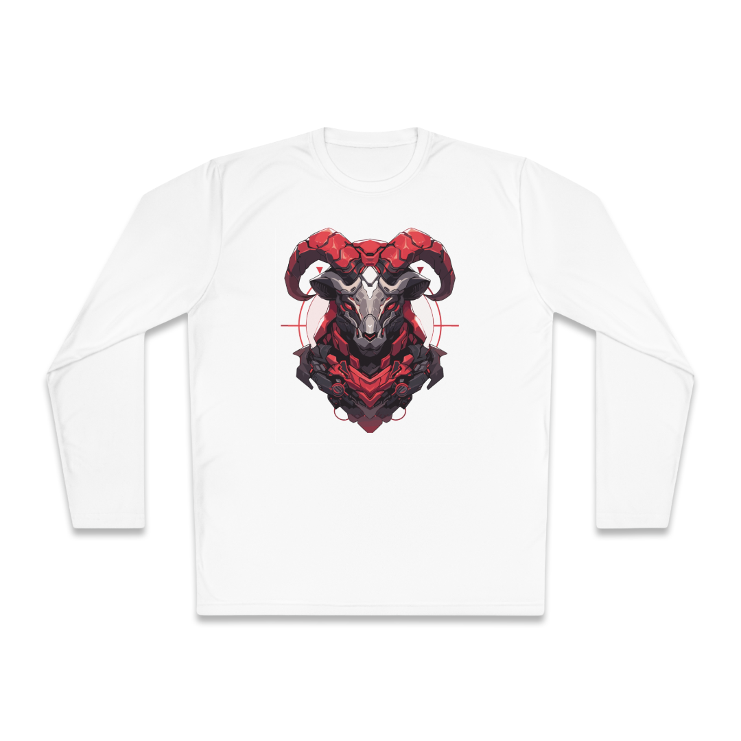 100%纯棉长袖T恤 | Mascot-Goat-009 