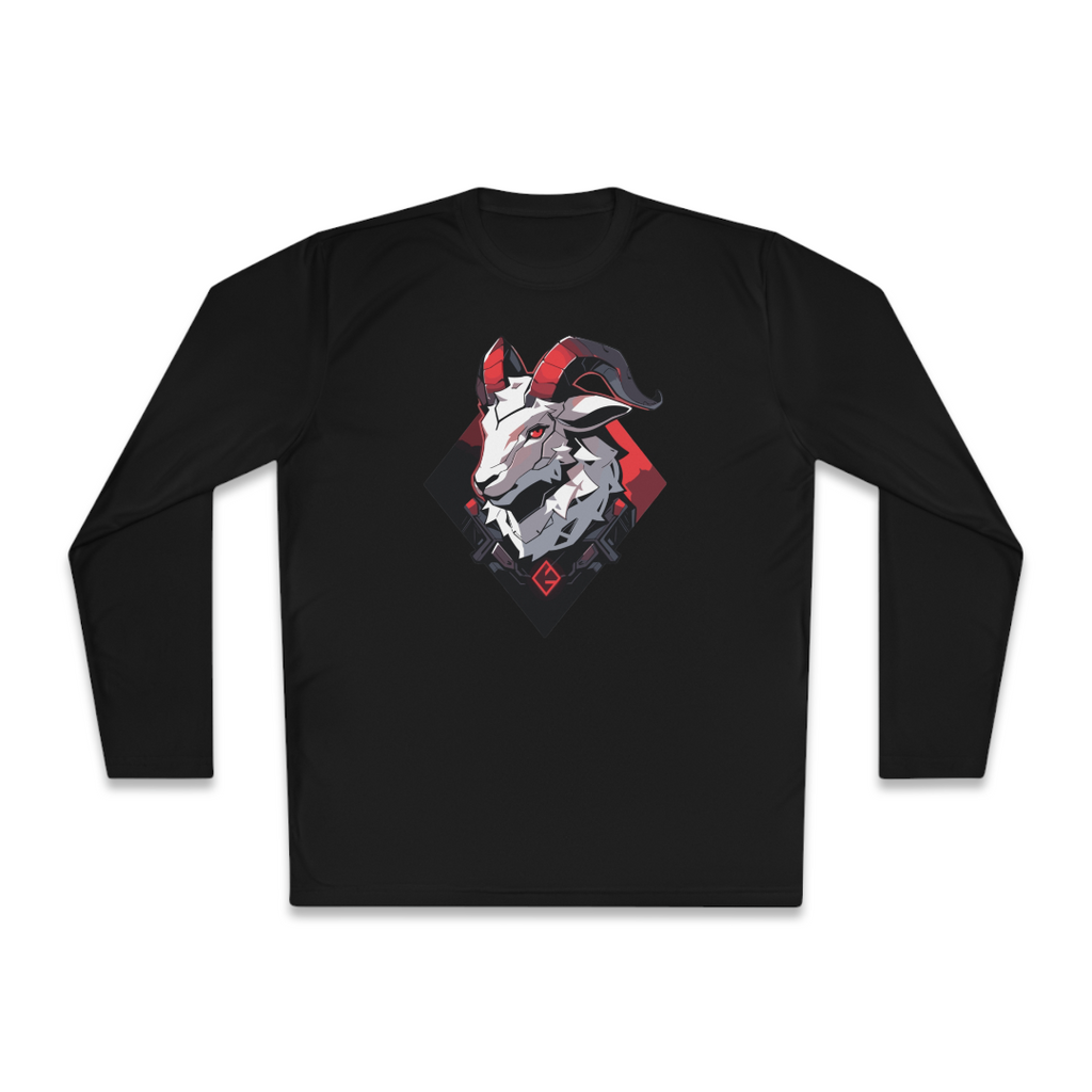 100% Cotton Long Sleeve Tee | Mascot-Goat-010