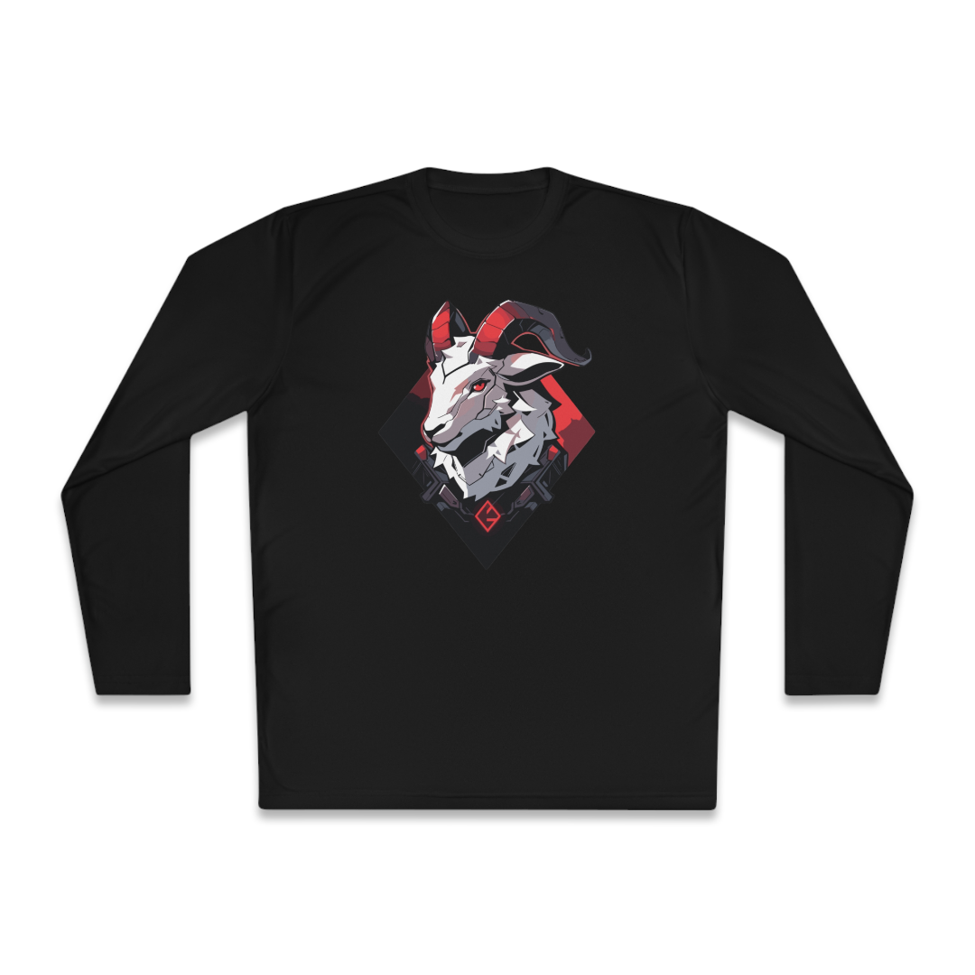 100%纯棉长袖T恤 | Mascot-Goat-010 