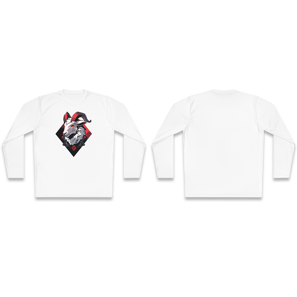 100% Cotton Long Sleeve Tee | Mascot-Goat-010