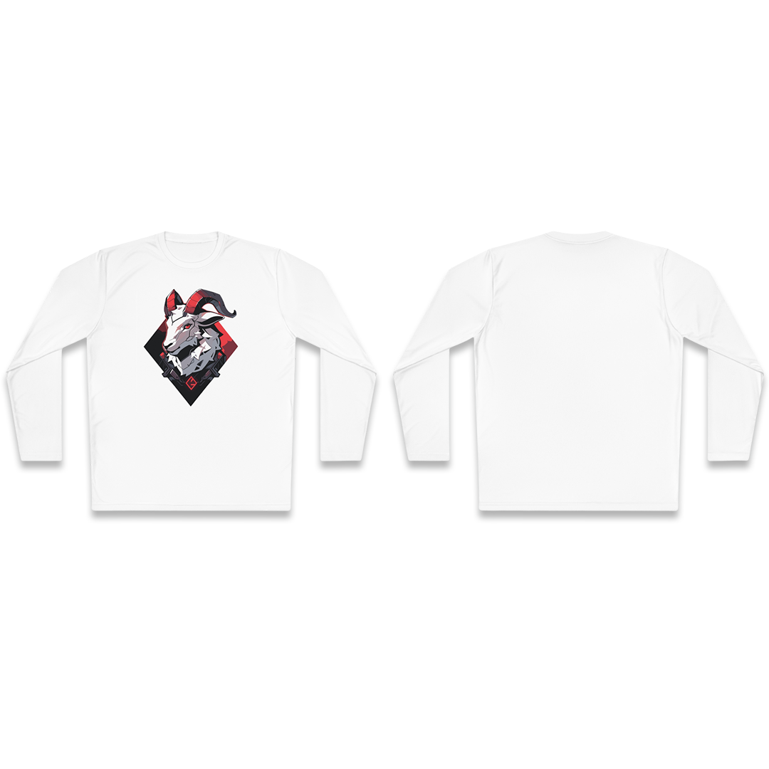 100%纯棉长袖T恤 | Mascot-Goat-010 