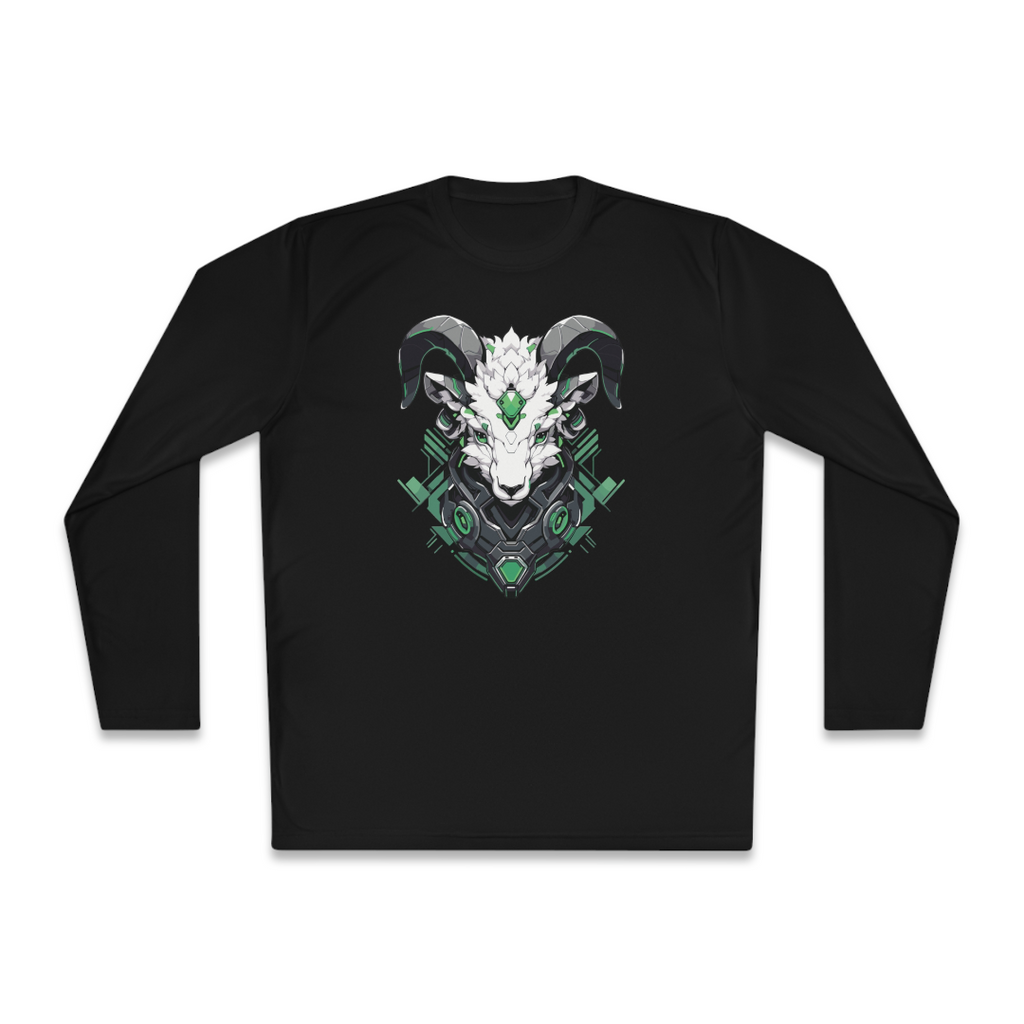 100%纯棉长袖T恤 | Mascot-Goat-012 