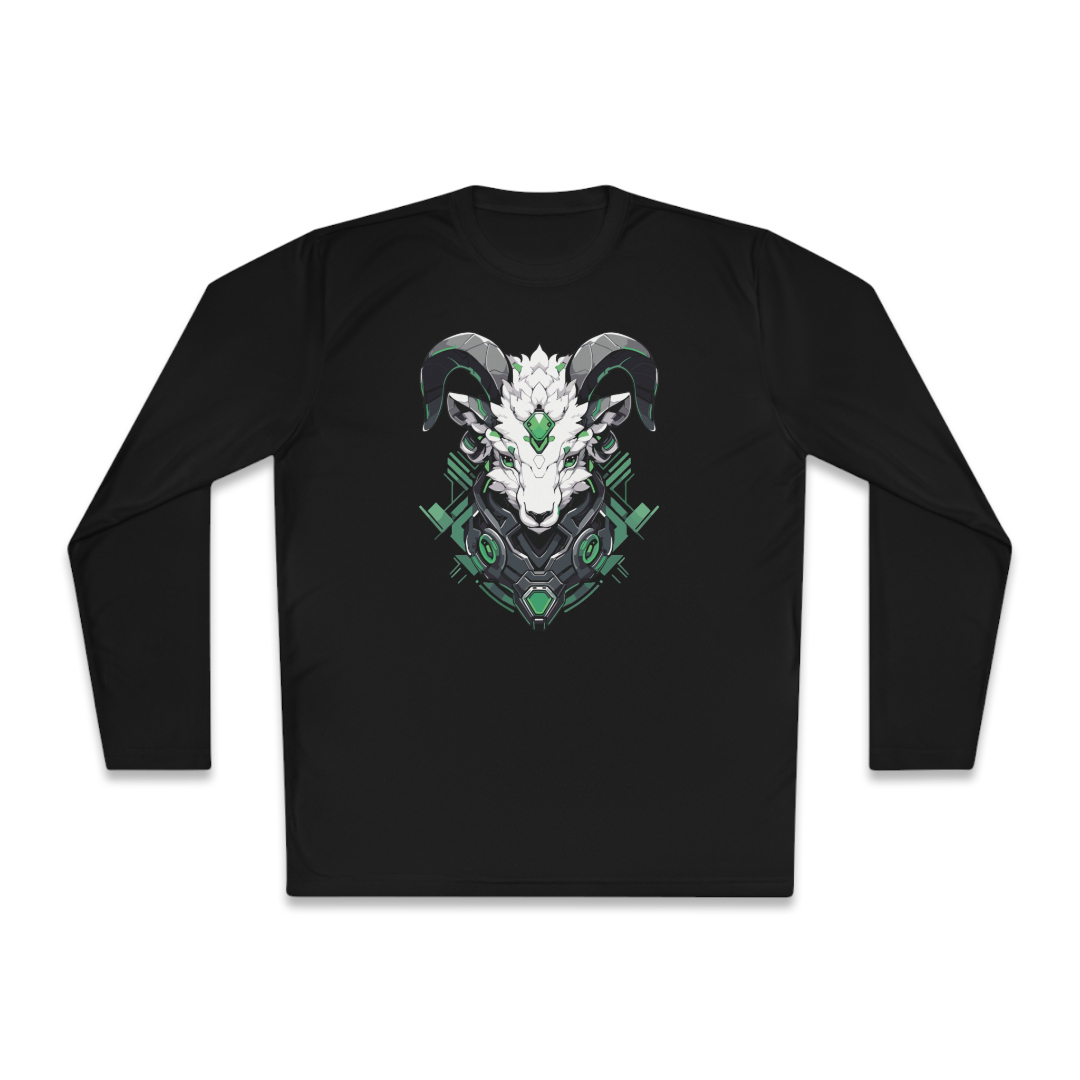 100% Cotton Long Sleeve Tee | Mascot-Goat-012