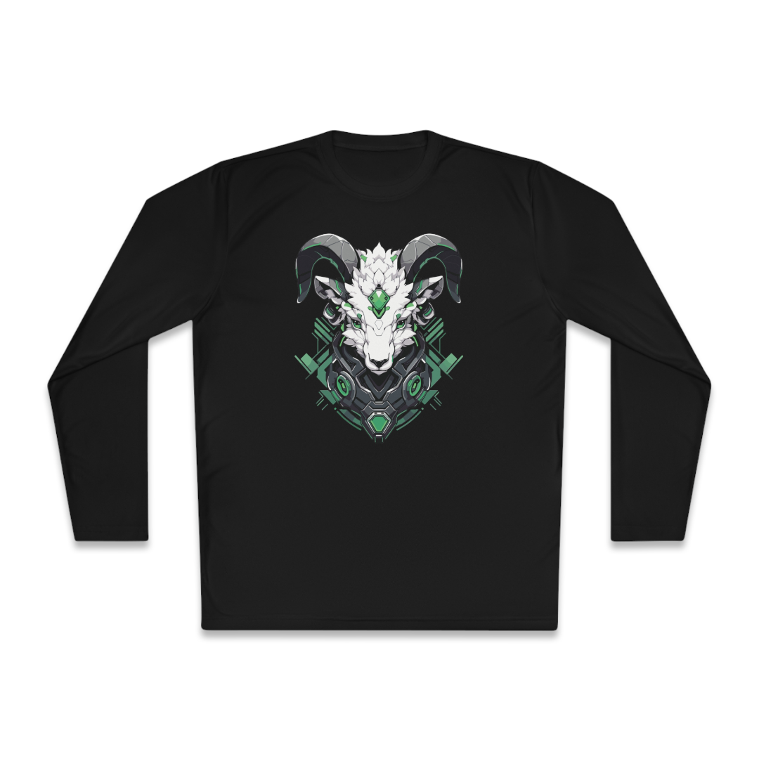100%纯棉长袖T恤 | Mascot-Goat-012 