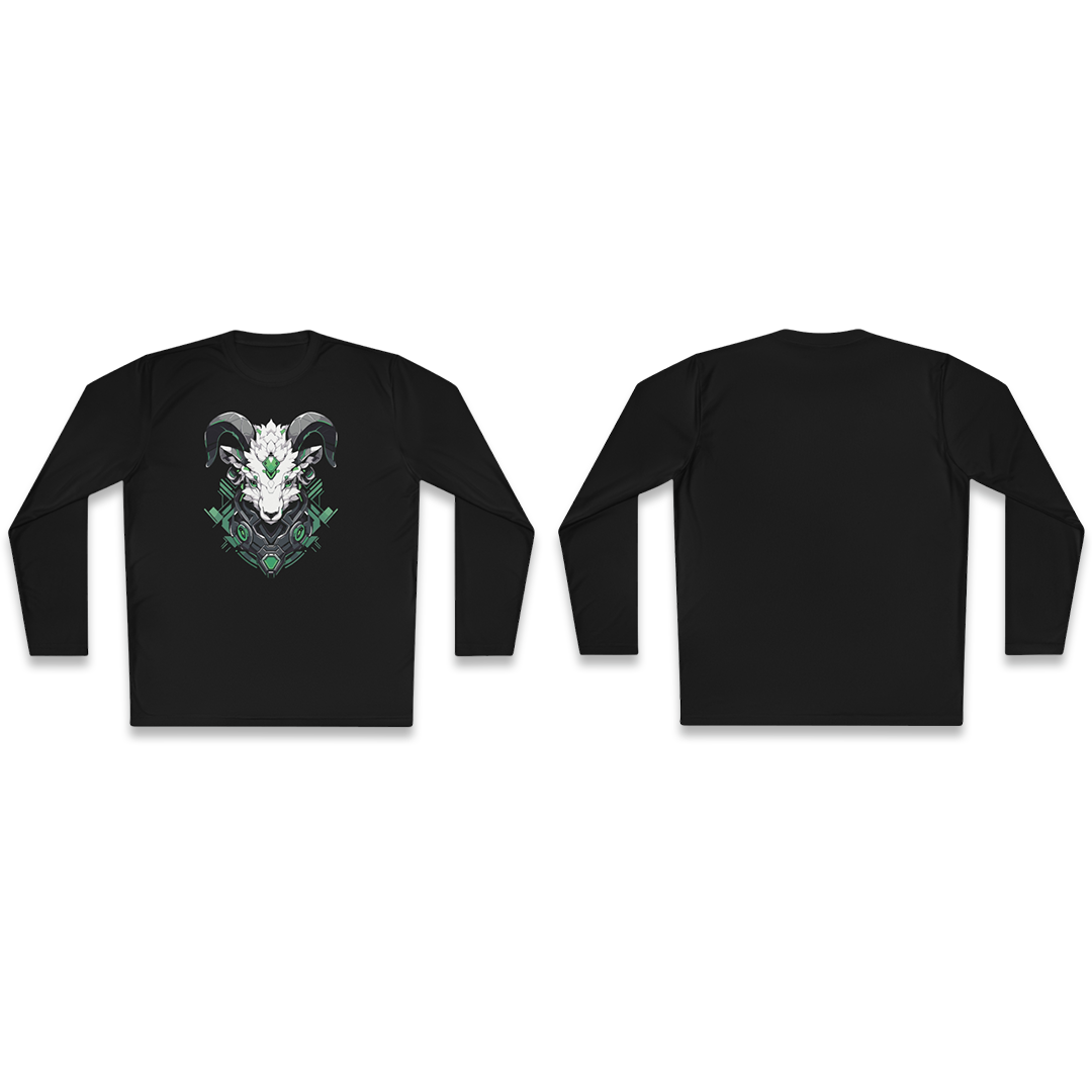 100%纯棉长袖T恤 | Mascot-Goat-012 
