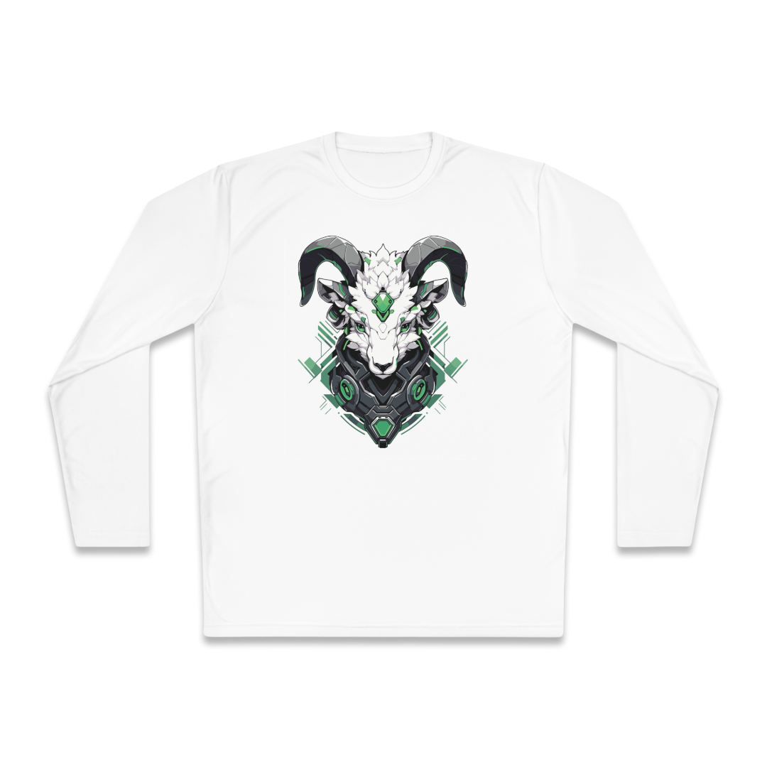 100% Cotton Long Sleeve Tee | Mascot-Goat-012