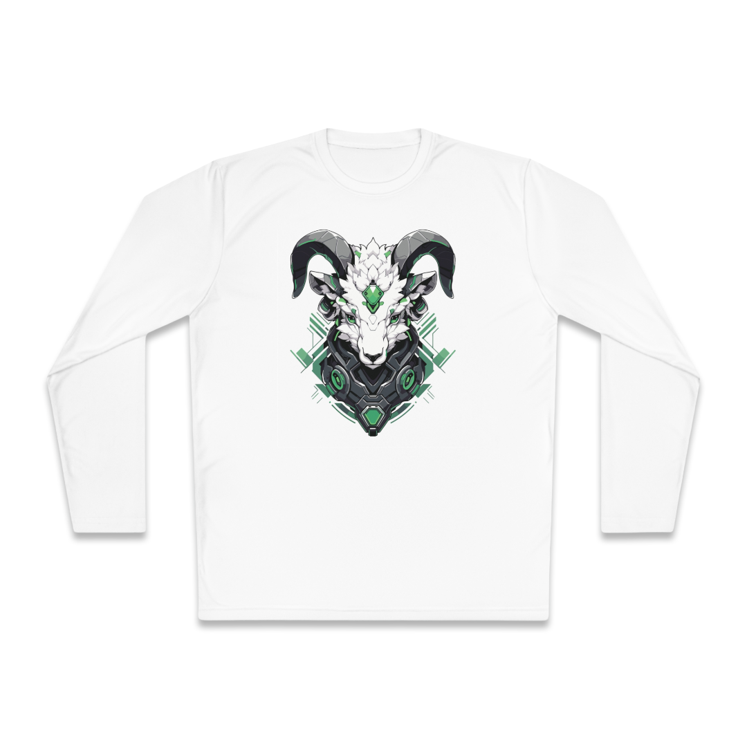 100%纯棉长袖T恤 | Mascot-Goat-012 