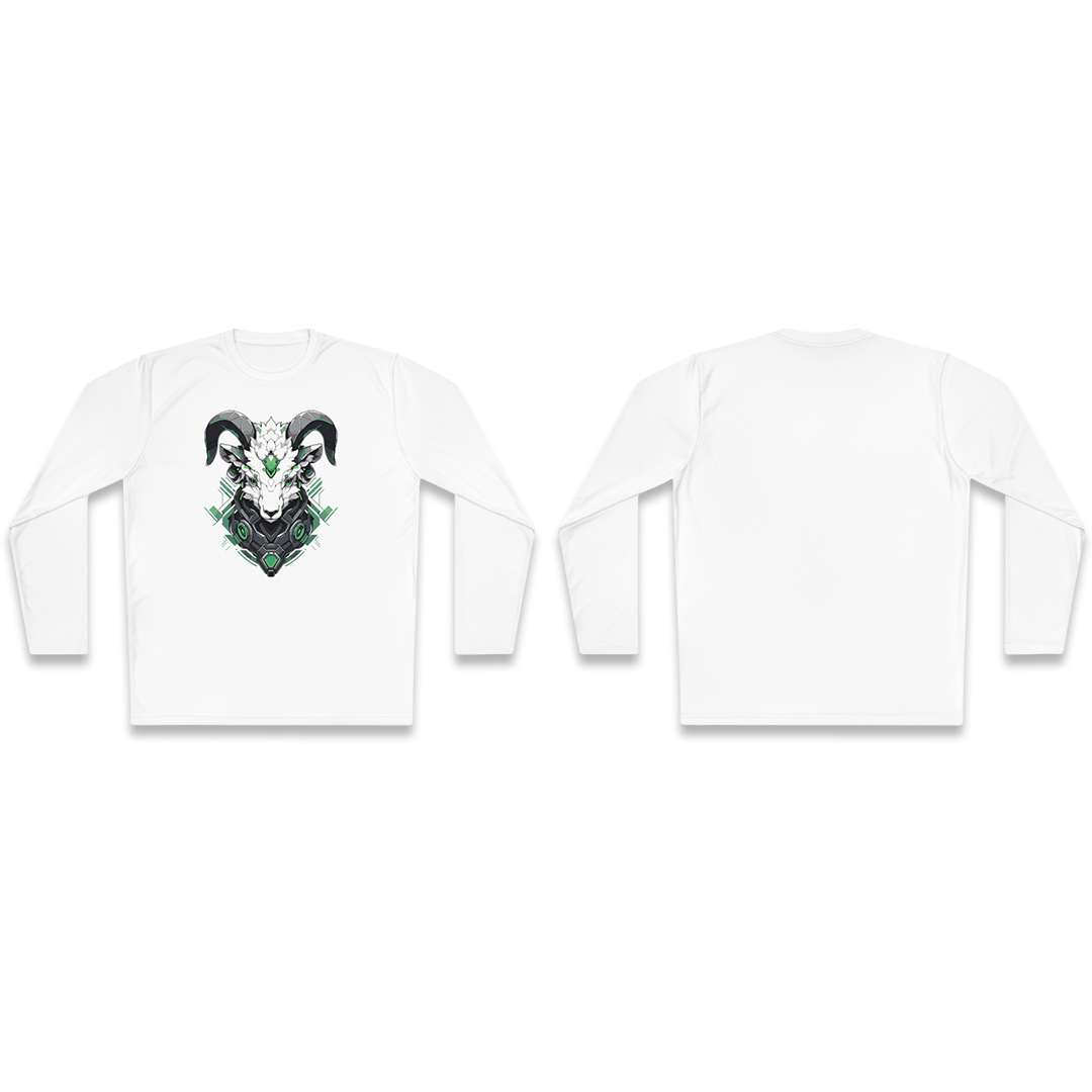 100% Cotton Long Sleeve Tee | Mascot-Goat-012