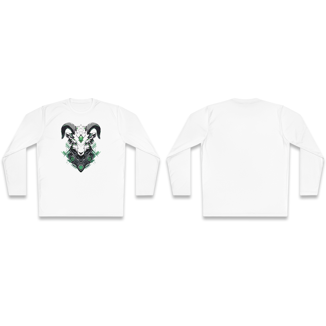 100%纯棉长袖T恤 | Mascot-Goat-012 