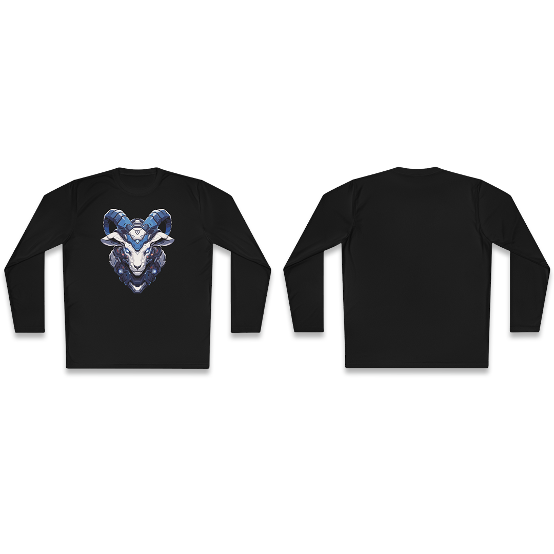 100%纯棉长袖T恤 | Mascot-Goat-013 