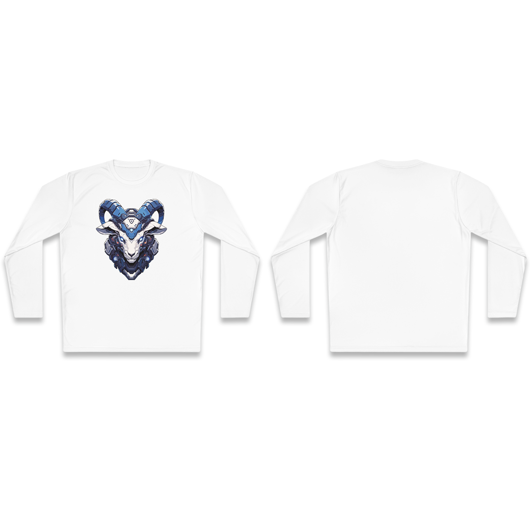 100%纯棉长袖T恤 | Mascot-Goat-013 