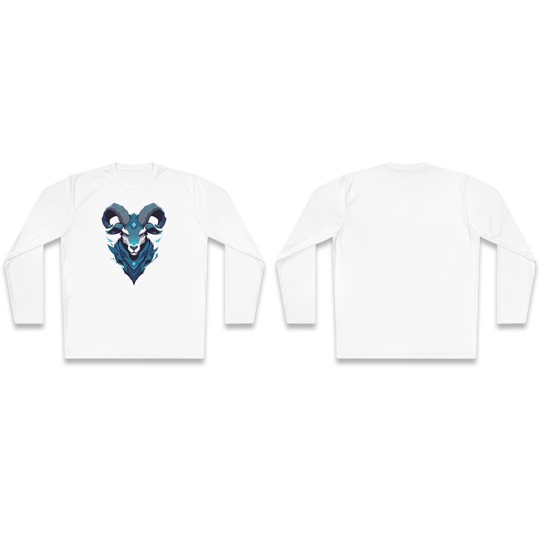 100% Cotton Long Sleeve Tee | Mascot-Goat-014