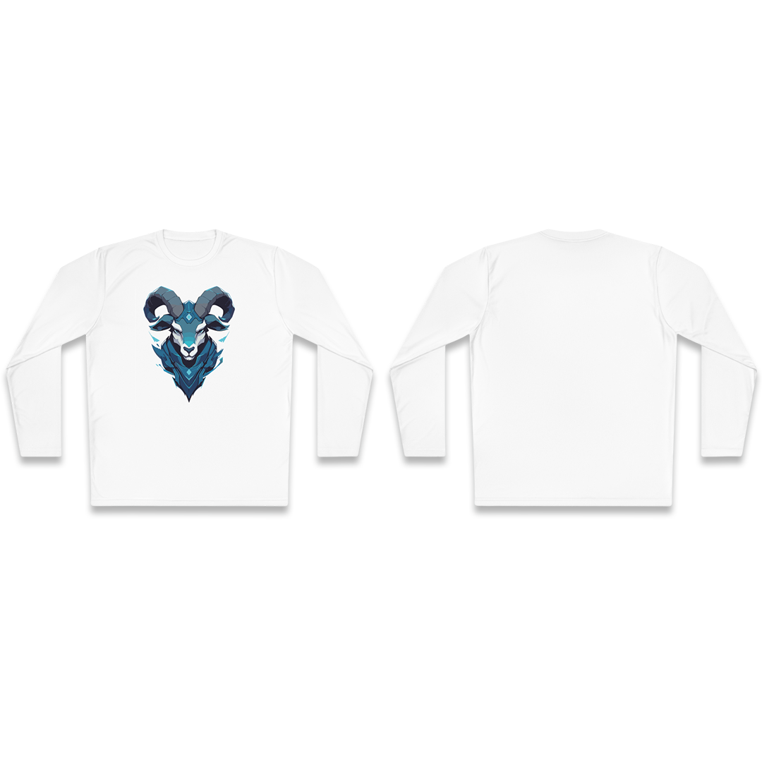 100%纯棉长袖T恤 | Mascot-Goat-014 