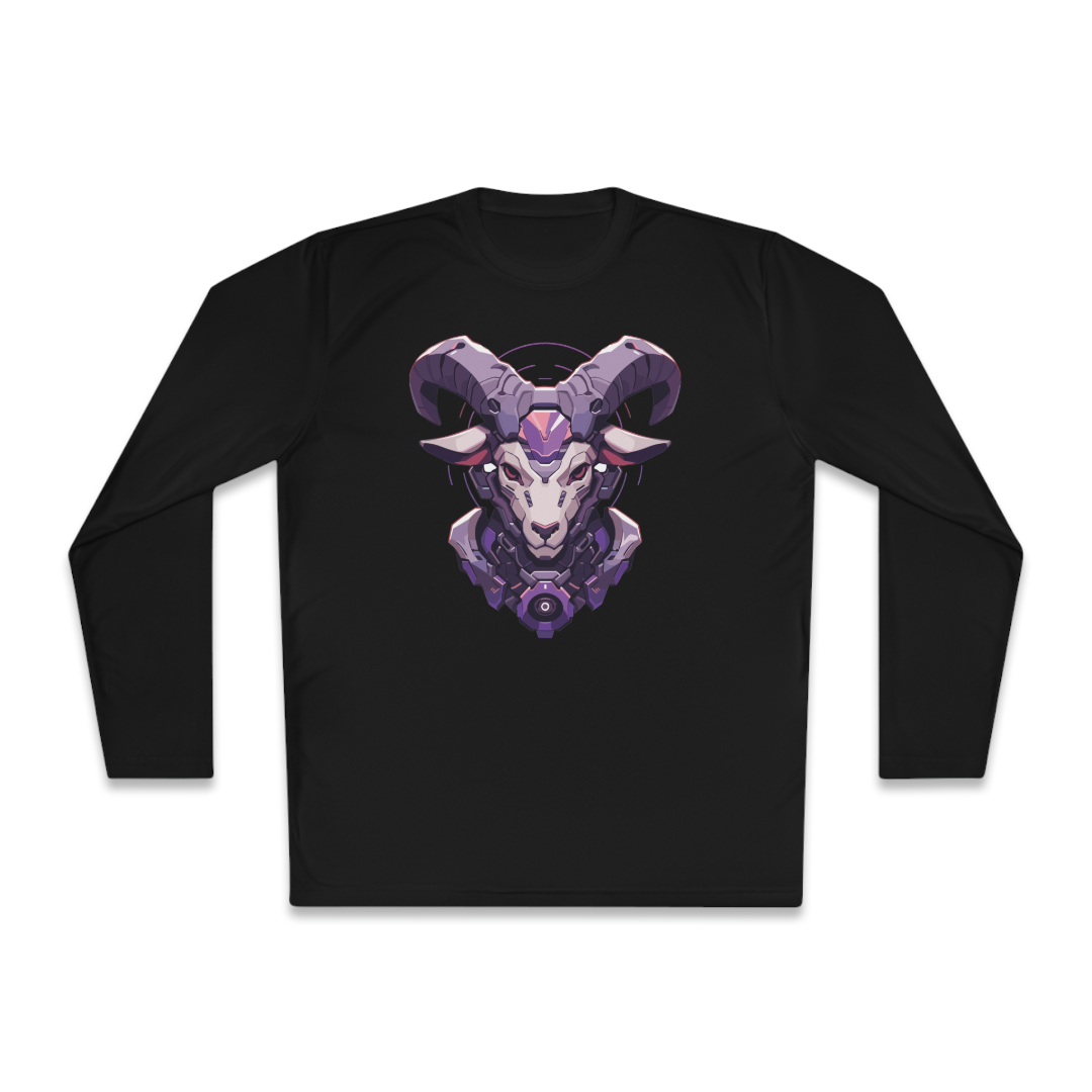 100% Cotton Long Sleeve Tee | Mascot-Goat-015