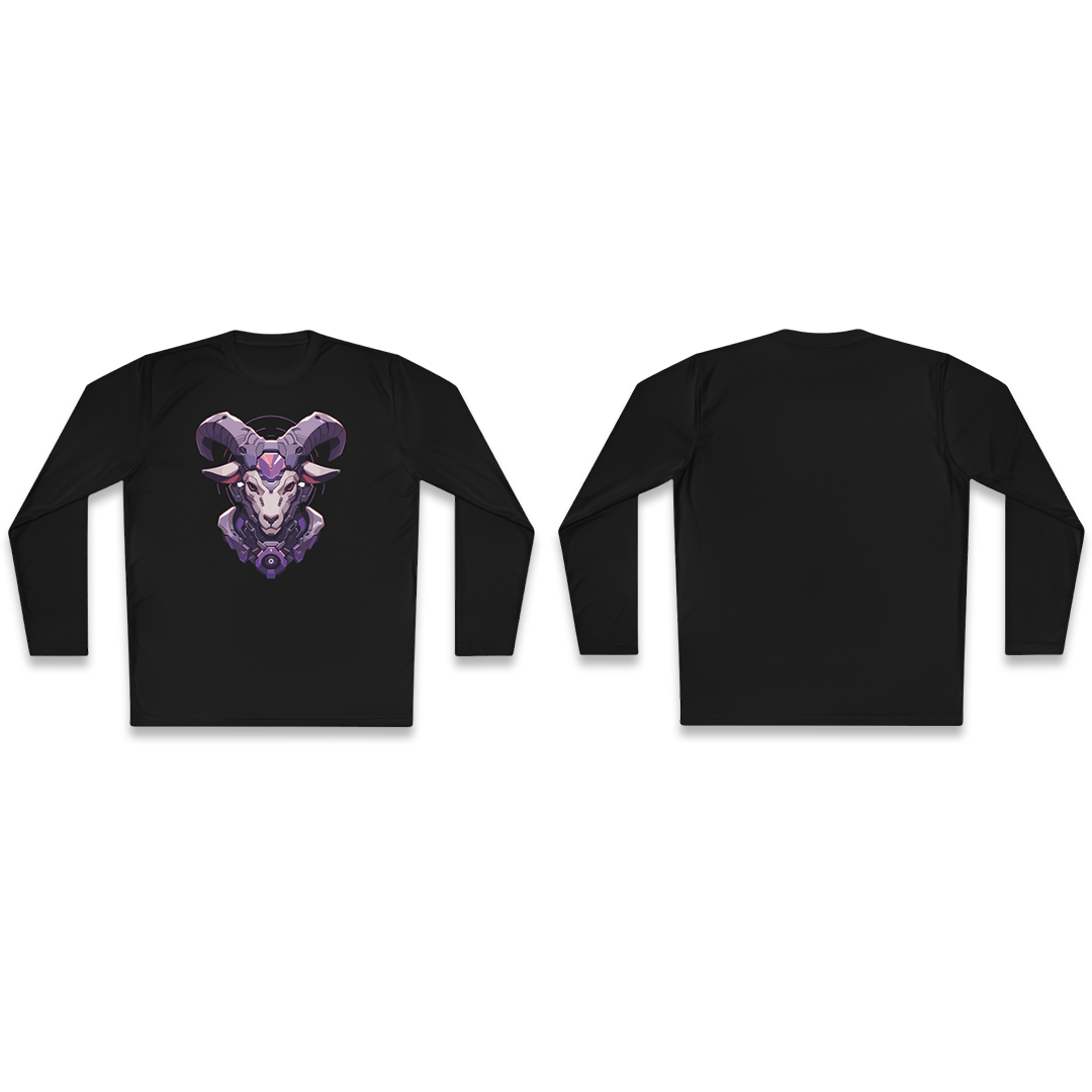 100% Cotton Long Sleeve Tee | Mascot-Goat-015