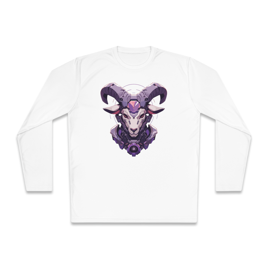 100% Cotton Long Sleeve Tee | Mascot-Goat-015