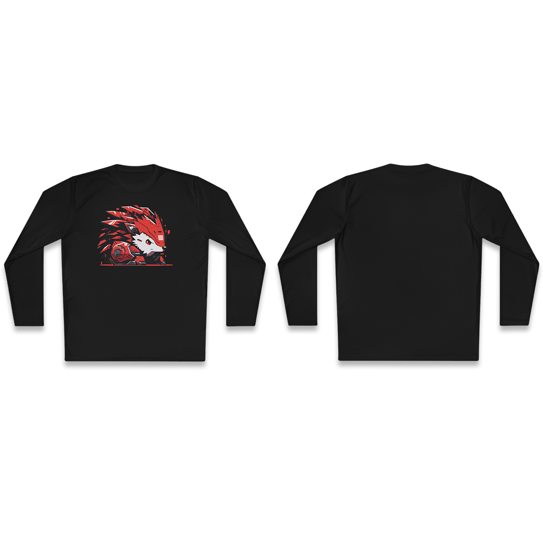 100%纯棉长袖T恤 | Mascot-Hedgehog-010 