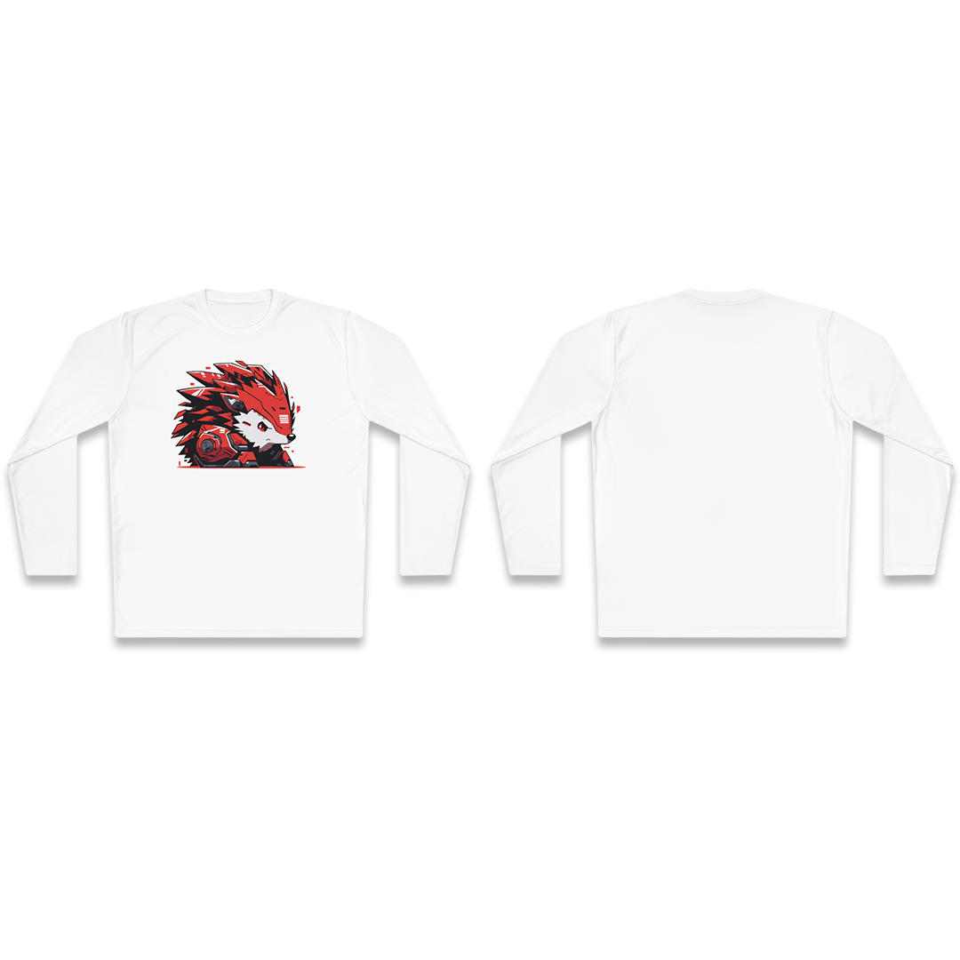 100% Cotton Long Sleeve Tee | Mascot-Hedgehog-010