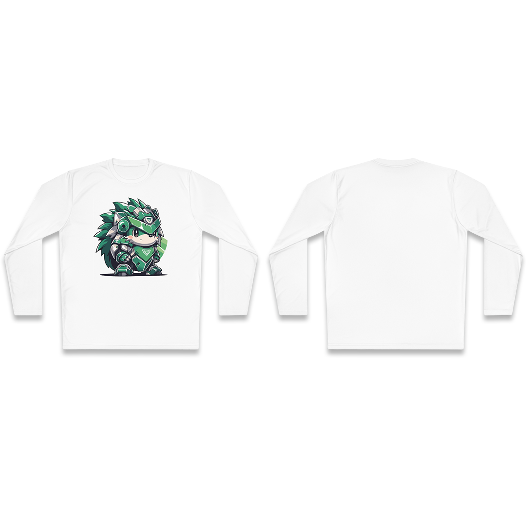 100%纯棉长袖T恤 | Mascot-Hedgehog-012 
