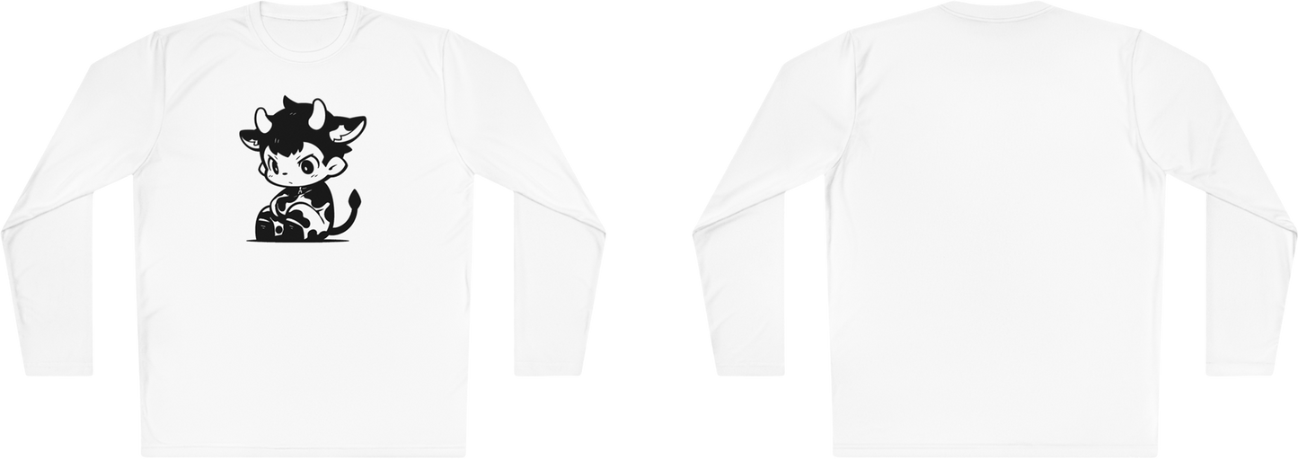 100% Cotton Long Sleeve Tee | Minimalism-Bull-018