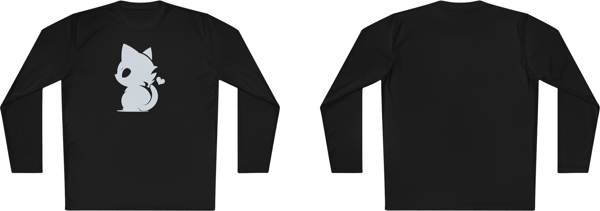 100%纯棉长袖T恤 | Minimalism-Cat-002 