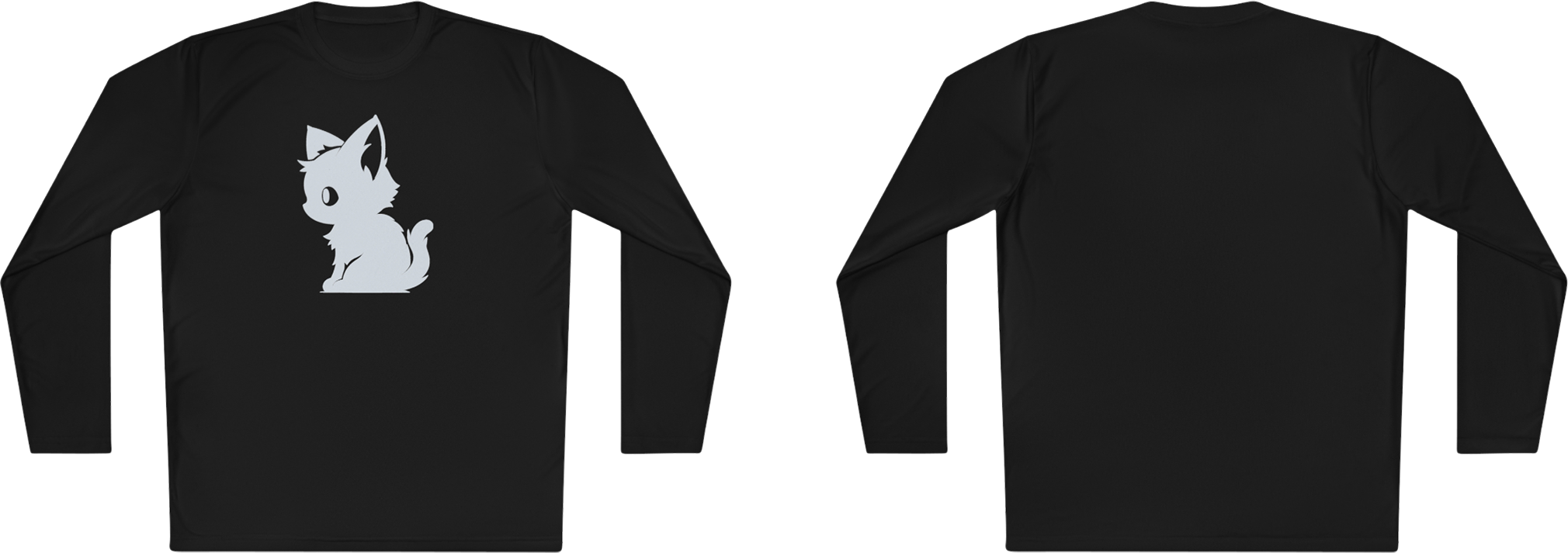 100%纯棉长袖T恤 | Minimalism-Cat-005 