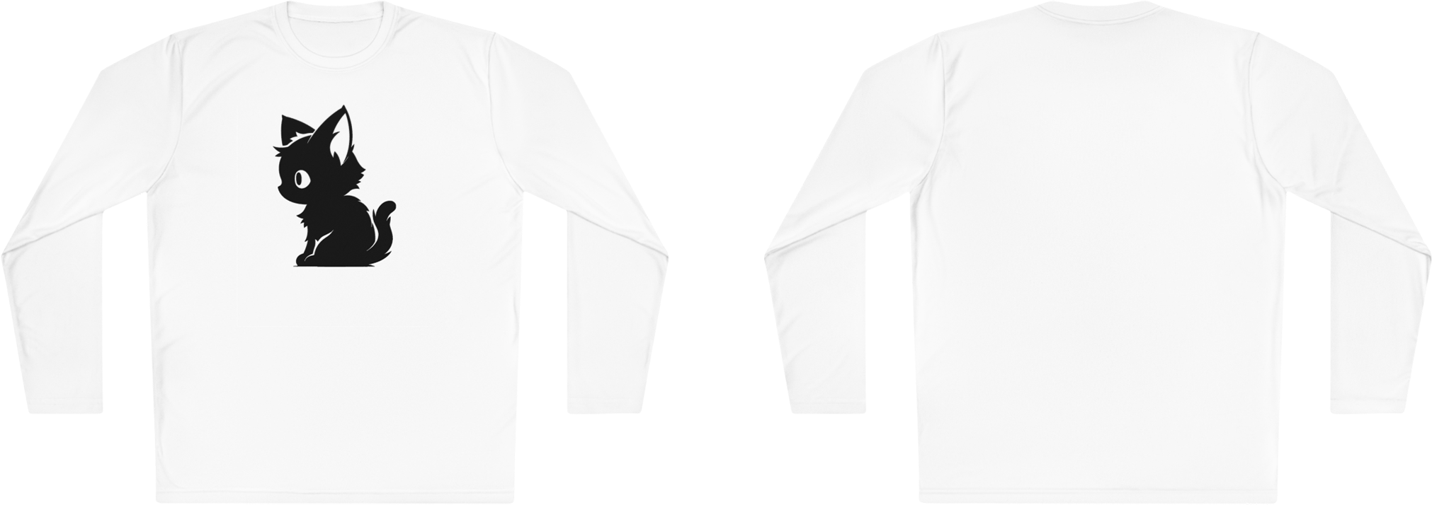 100%纯棉长袖T恤 | Minimalism-Cat-005 