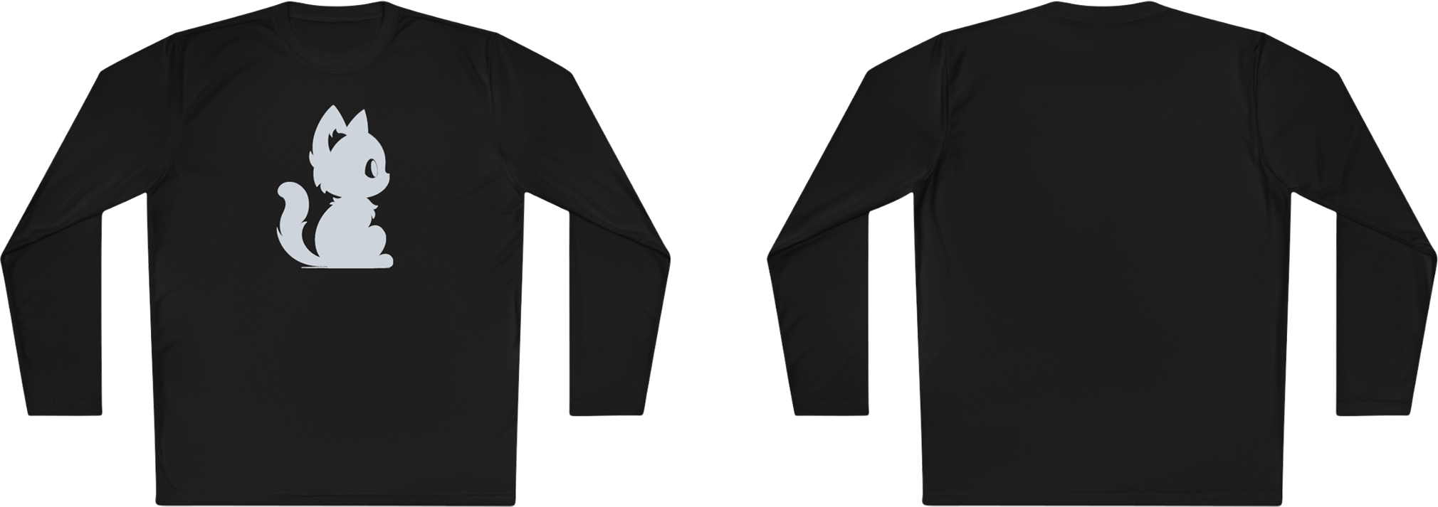 100%纯棉长袖T恤 | Minimalism-Cat-010 