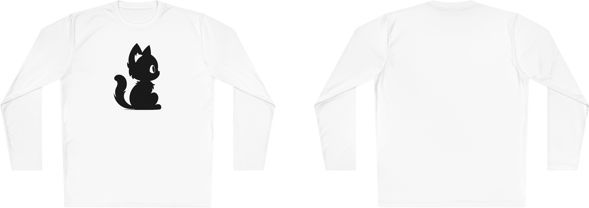 100%纯棉长袖T恤 | Minimalism-Cat-010 