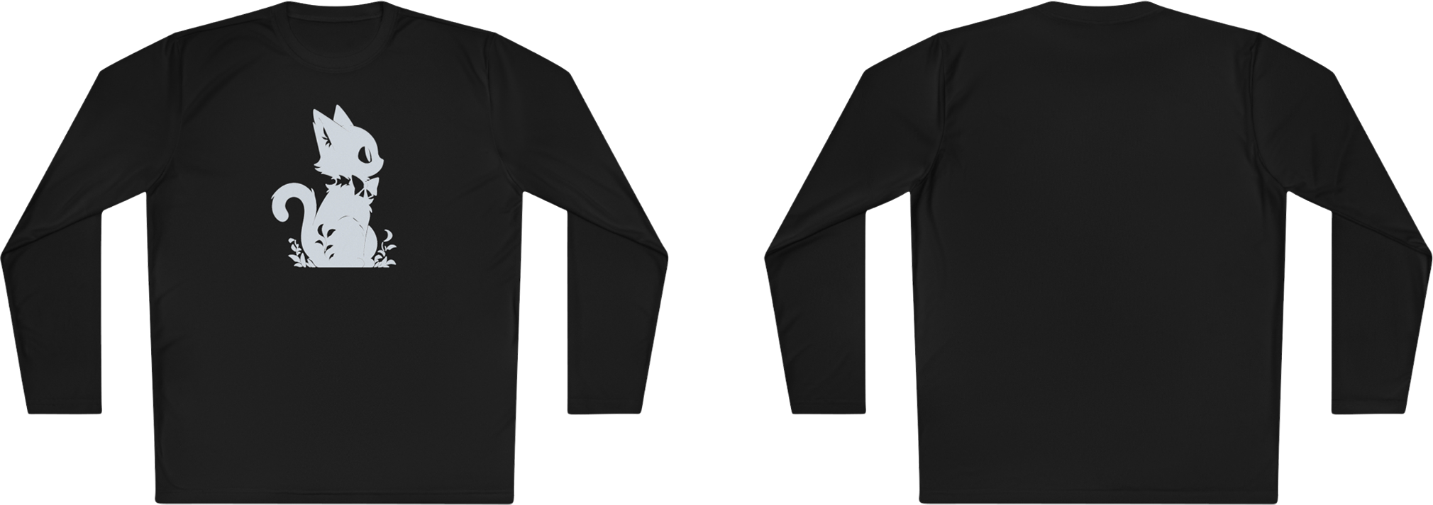 100%纯棉长袖T恤 | Minimalism-Cat-013 