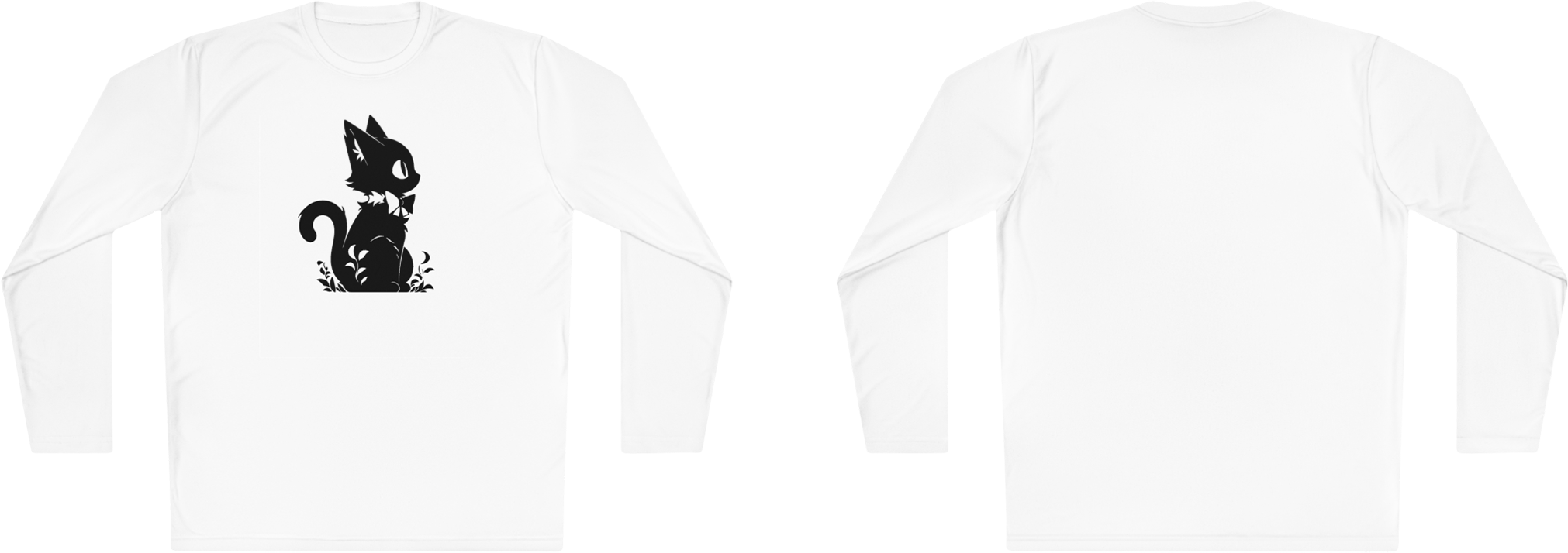 100%纯棉长袖T恤 | Minimalism-Cat-013 