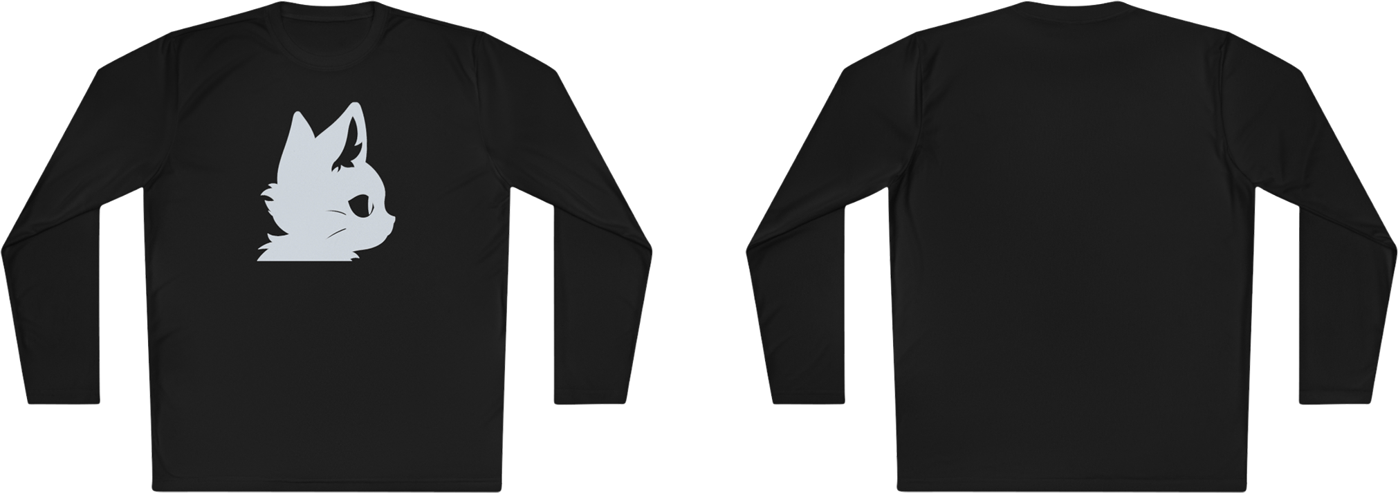 100%纯棉长袖T恤 | Minimalism-Cat-018 