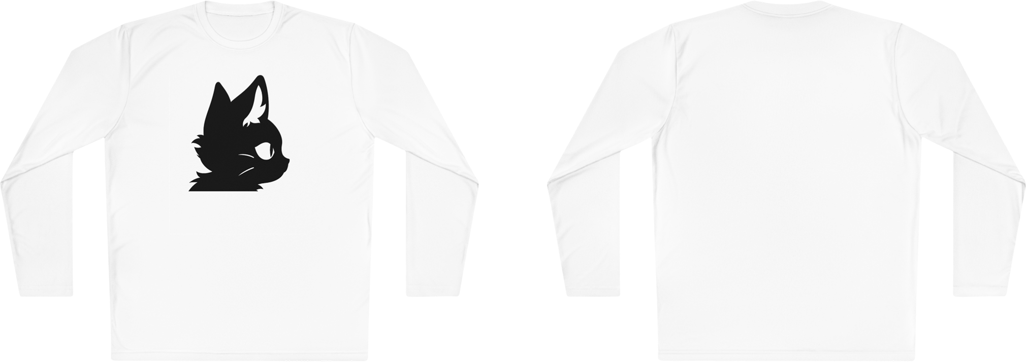 100%纯棉长袖T恤 | Minimalism-Cat-018 