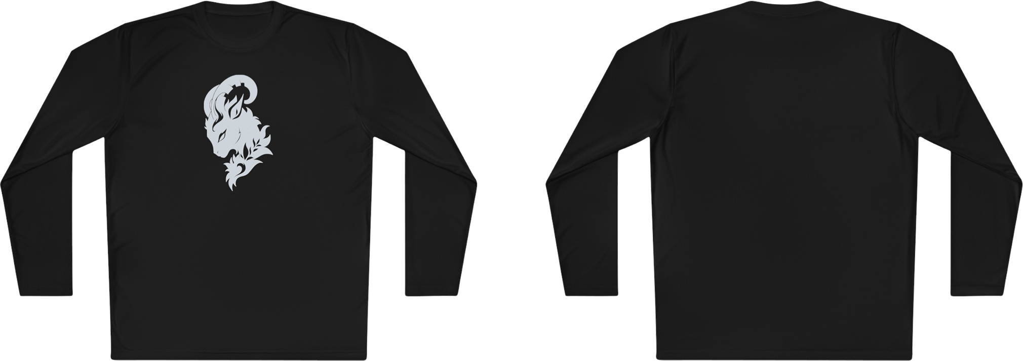 100%纯棉长袖T恤 | Minimalism-Goat-012 
