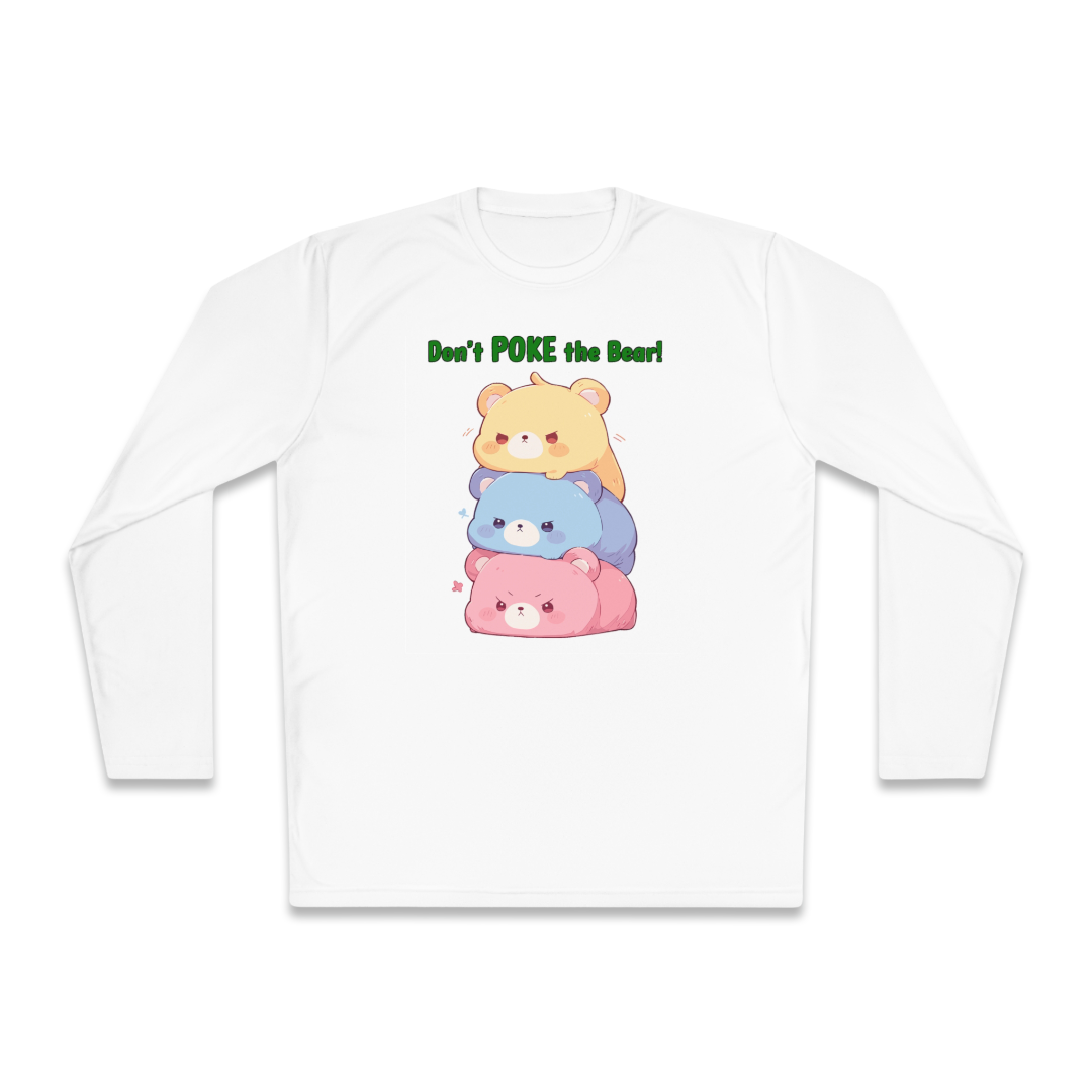 100% Cotton Long Sleeve Tee | Kawaii-Bear-001