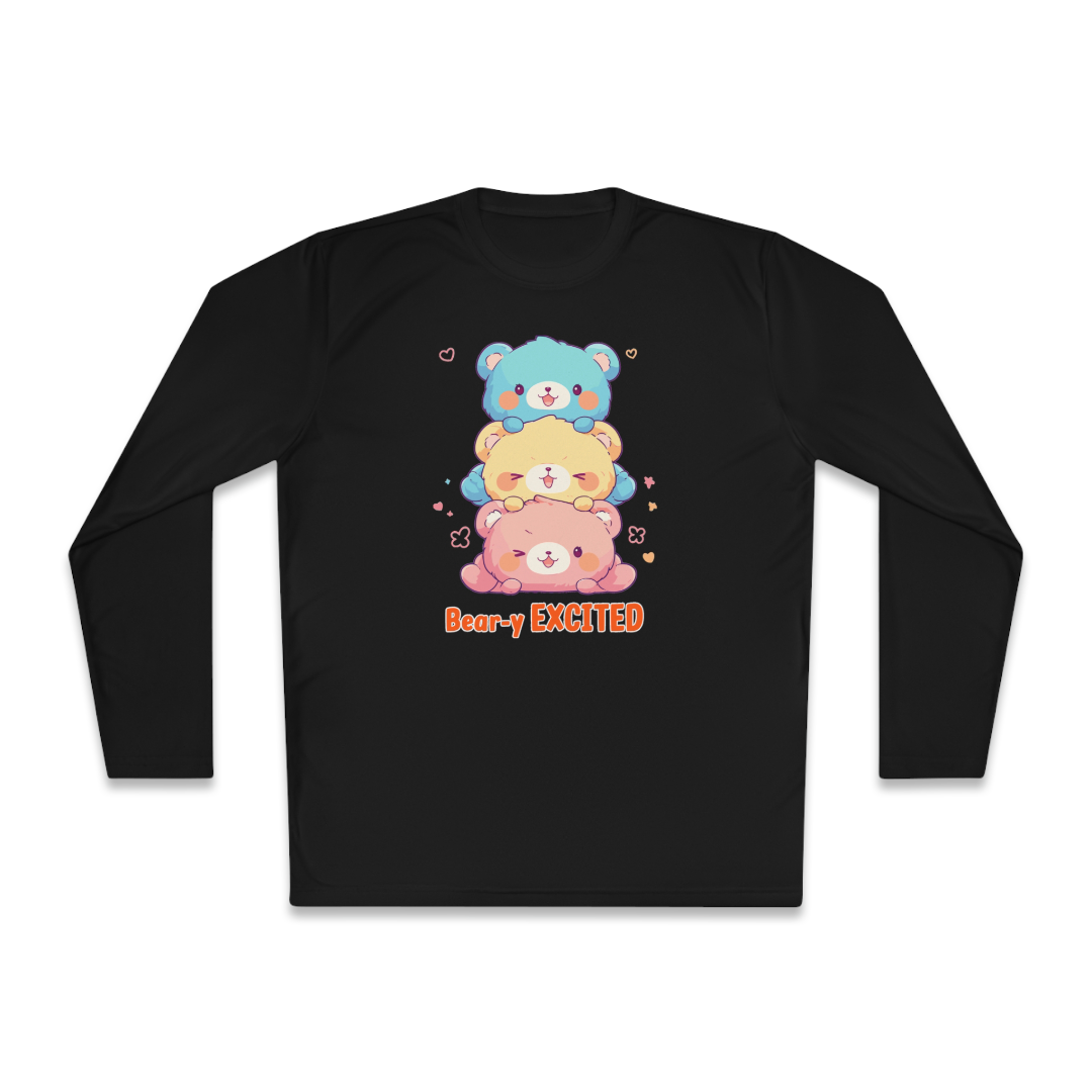 100% Cotton Long Sleeve Tee | Kawaii-Bear-002