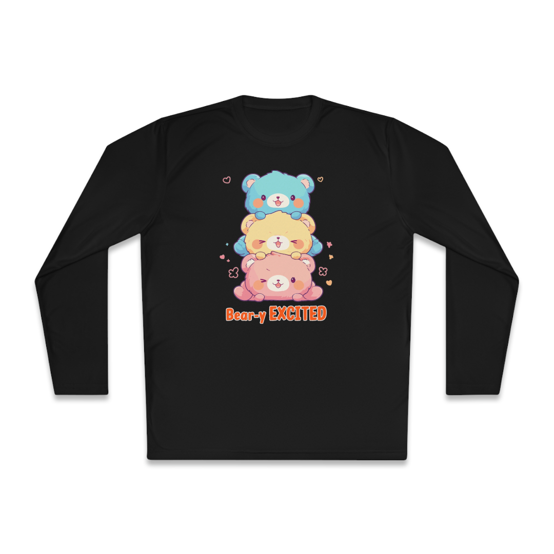 100%纯棉长袖T恤 | Kawaii-Bear-002 