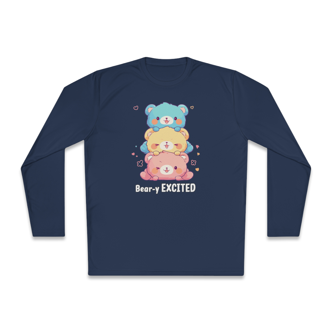 100% Cotton Long Sleeve Tee | Kawaii-Bear-002