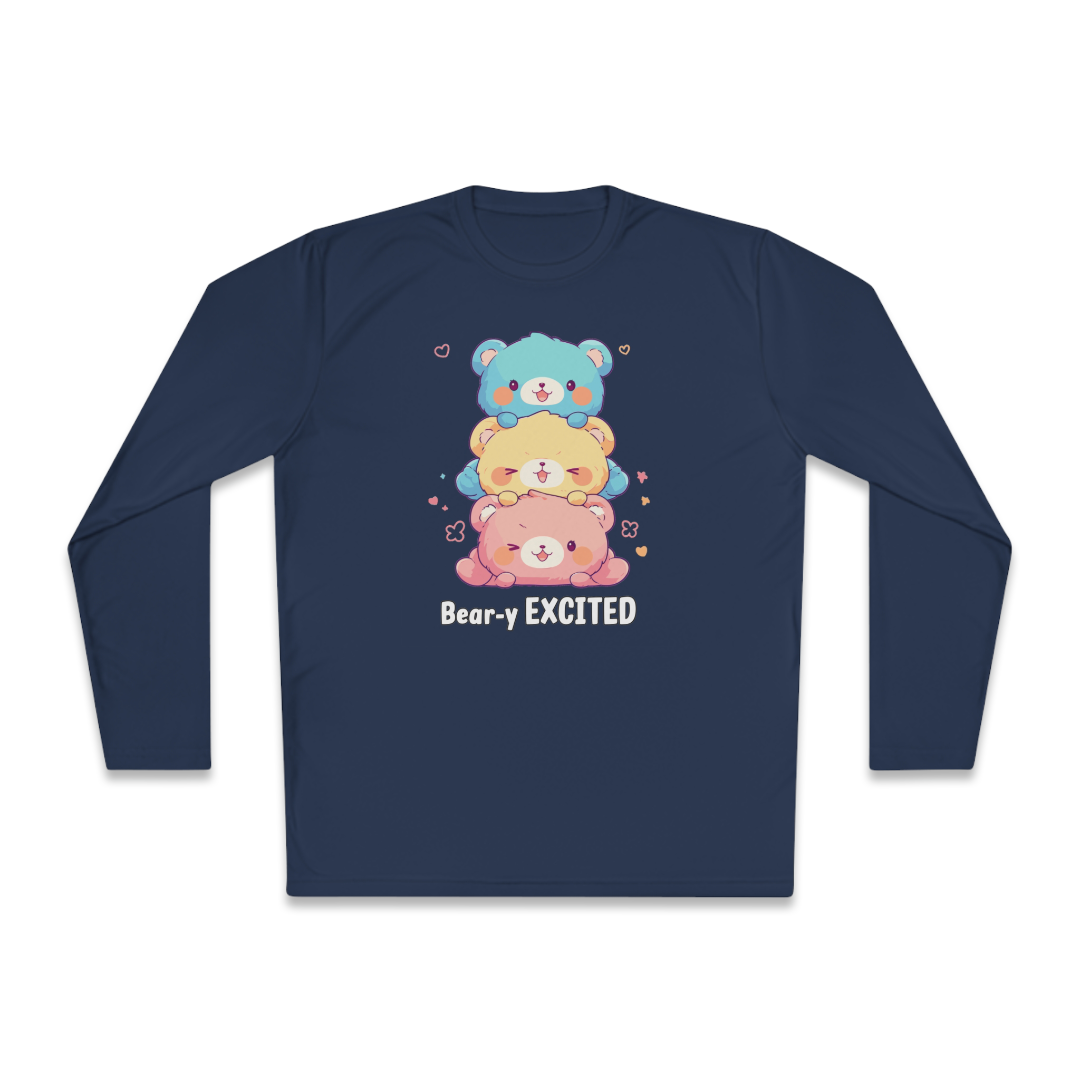 100%纯棉长袖T恤 | Kawaii-Bear-002 
