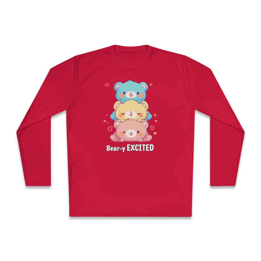 100% Cotton Long Sleeve Tee | Kawaii-Bear-002