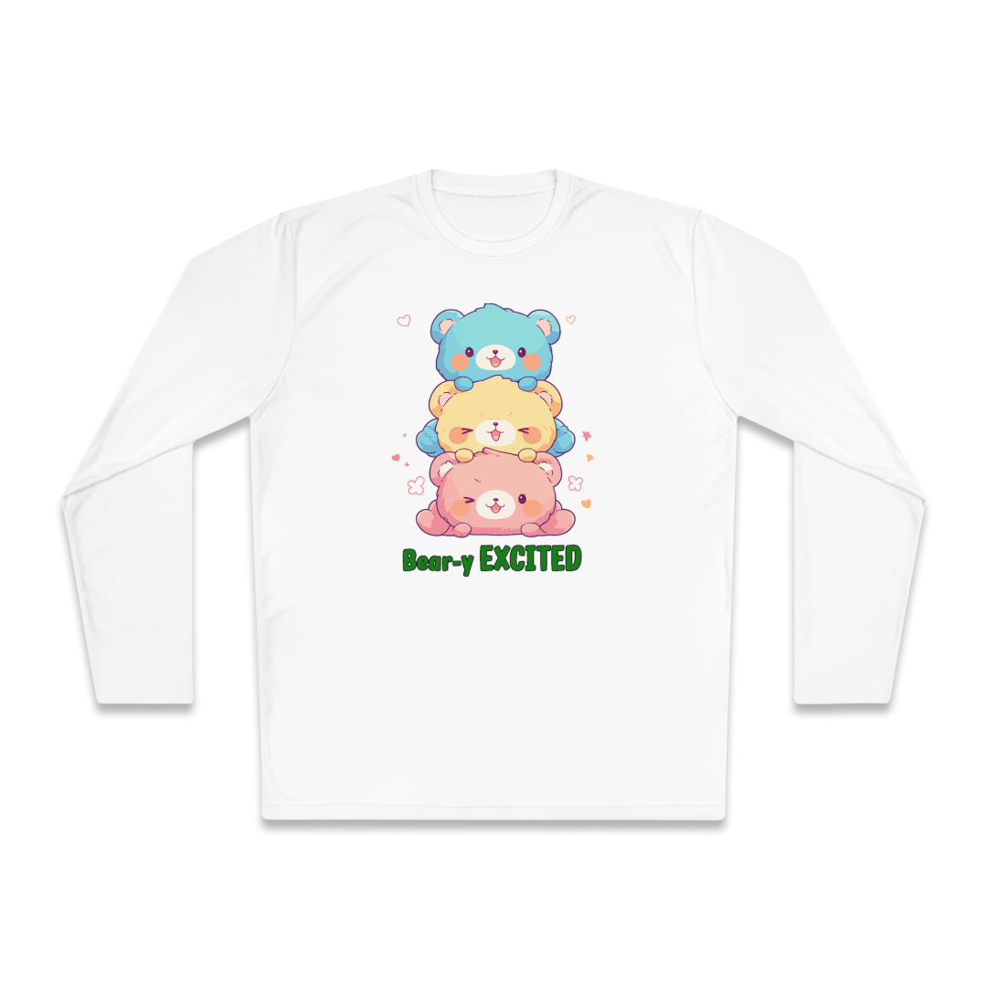 100% Cotton Long Sleeve Tee | Kawaii-Bear-002