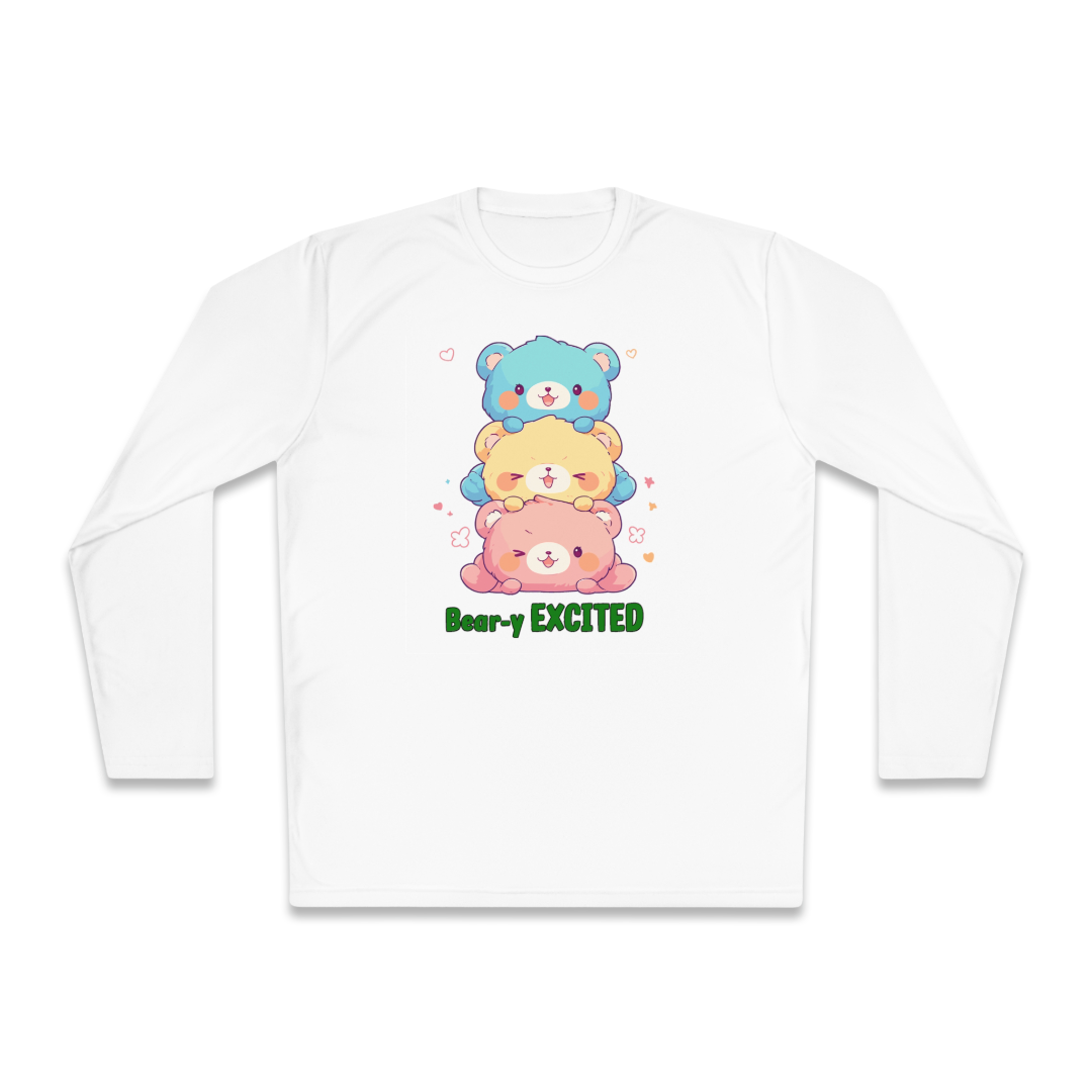100%纯棉长袖T恤 | Kawaii-Bear-002 