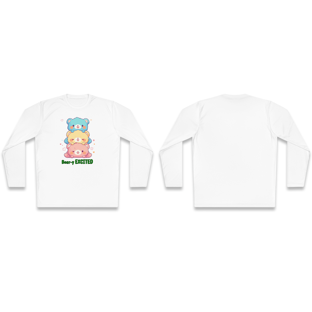 100% Cotton Long Sleeve Tee | Kawaii-Bear-002