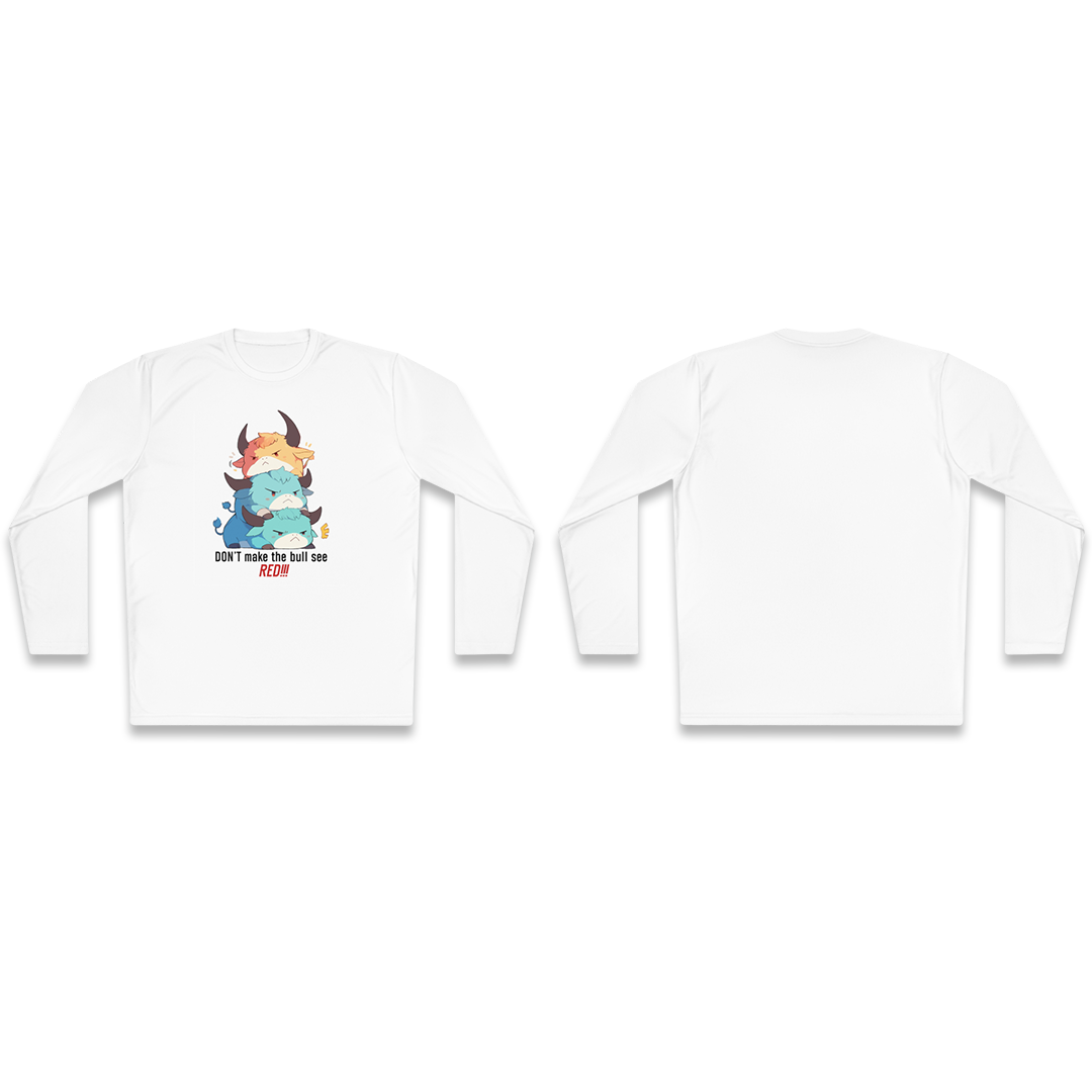 100% Cotton Long Sleeve Tee | Kawaii-Bull-001