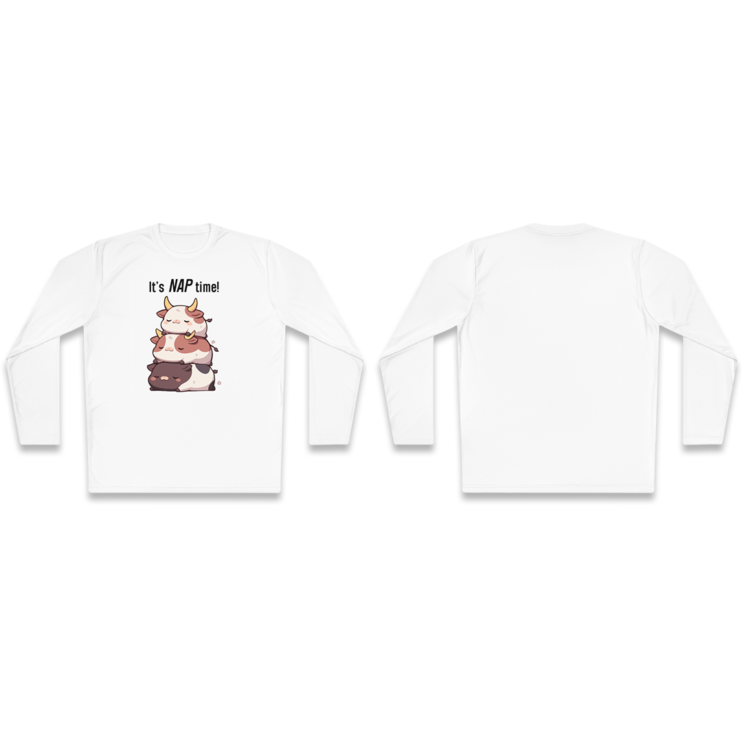 100% Cotton Long Sleeve Tee | Kawaii-Bull-003